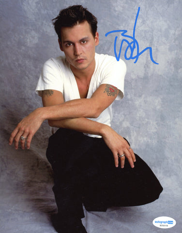 Johnny Depp 21 Jump Street Signed Autograph 8x10 Photo ACOA