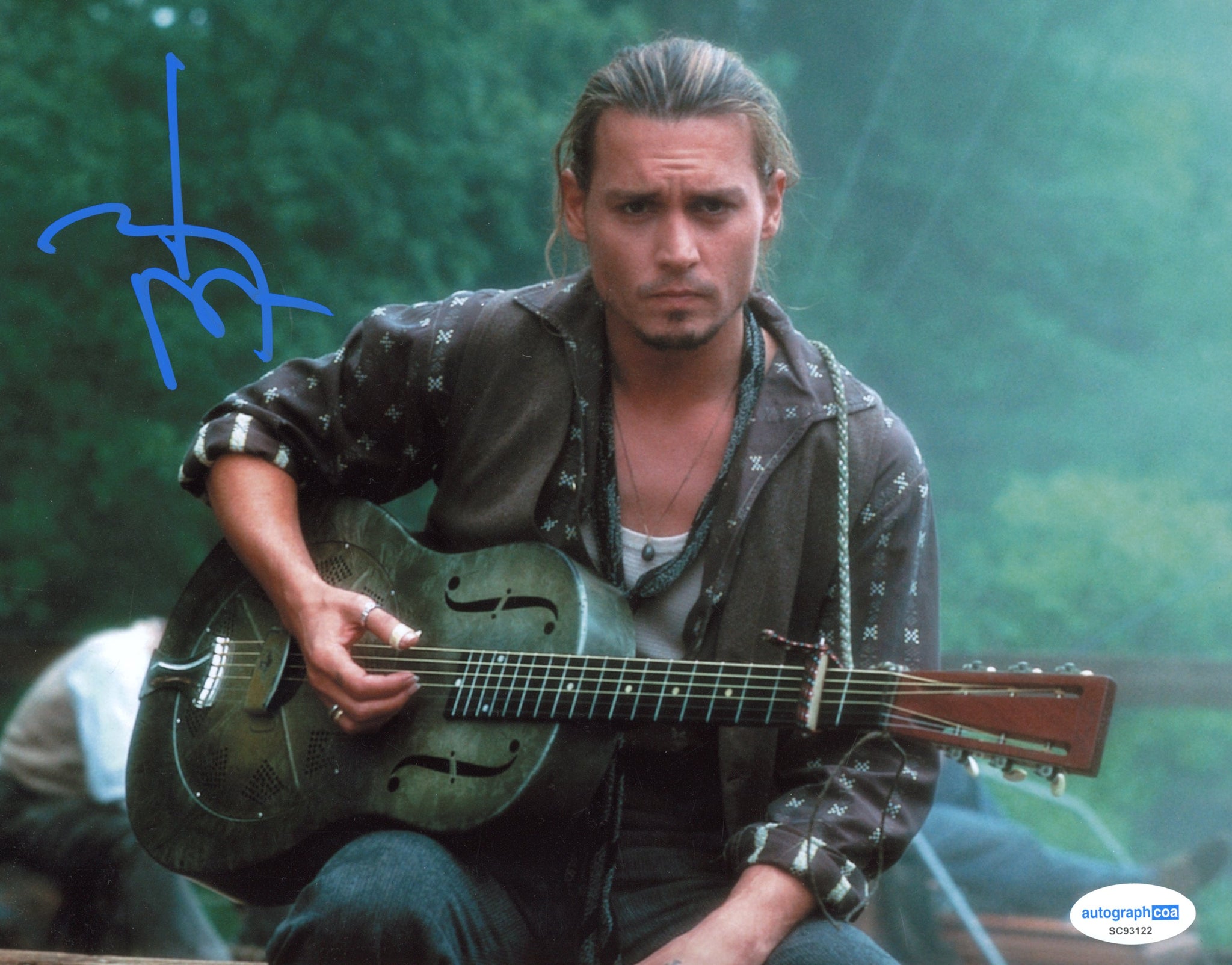 Johnny Depp Chocolat Signed Autograph 8x10 Photo ACOA