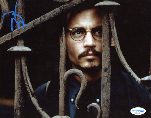 Johnny Depp Ninth Gate Signed Autograph 8x10 Photo ACOA