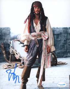 Johnny Depp Pirates Signed Autograph 8x10 Photo ACOA