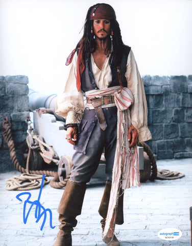 Johnny Depp Pirates Signed Autograph 8x10 Photo ACOA