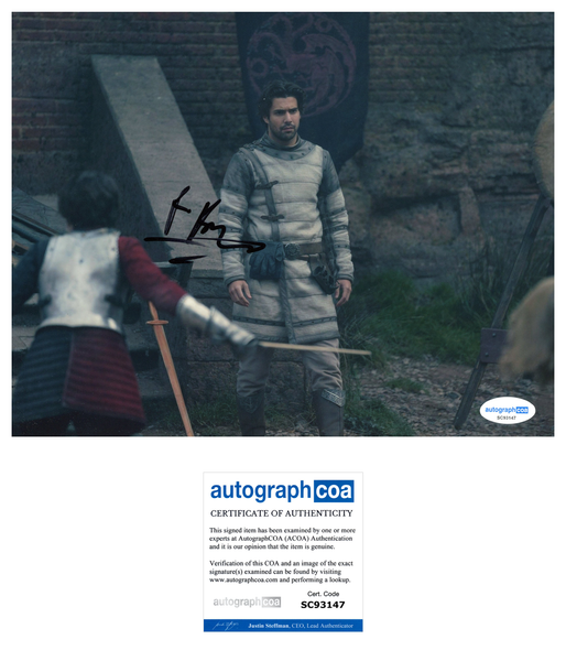 Fabien Frankel House of Dragon Signed Autograph 8x10 Photo ACOA