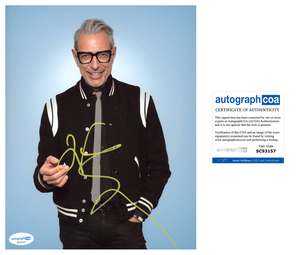 Jeff Goldblum Signed Autograph 8x10 Photo ACOA