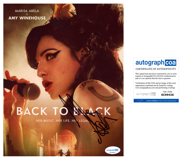 Marisa Abela Back to Black Signed Autograph 8x10 Photo ACOA