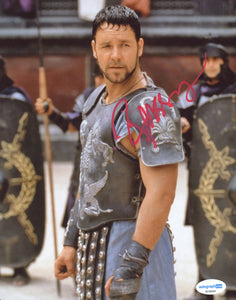 Russell Crowe Gladiator Signed Autograph 8x10 Photo ACOA