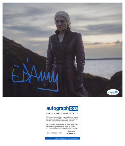 Emma D'Arcy House of the Dragon Signed Autograph 8x10 Photo ACOA