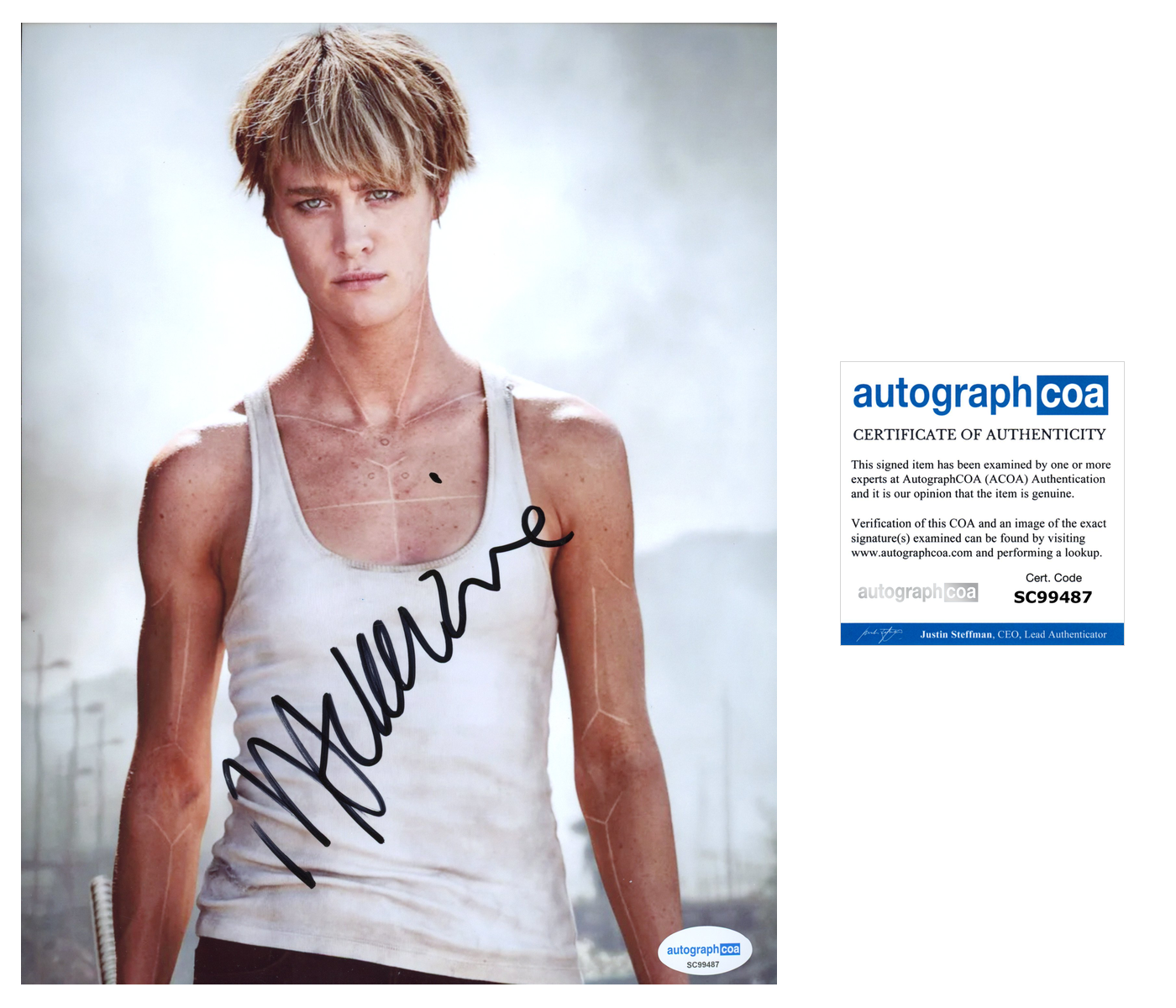 Angus Mackenzie 英語版（アーティストサインド） Mackenzie Davis Terminator Signed Autograph 8x10 Photo ACOA