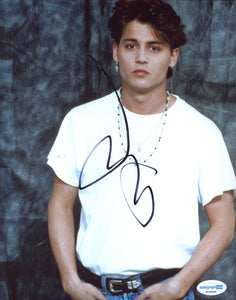Johnny Depp 21 Jump Signed Autograph 8x10 Photo ACOA