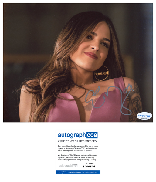 Eiza Gonzalez Baby Driver Signed Autograph 8x10 Photo ACOA