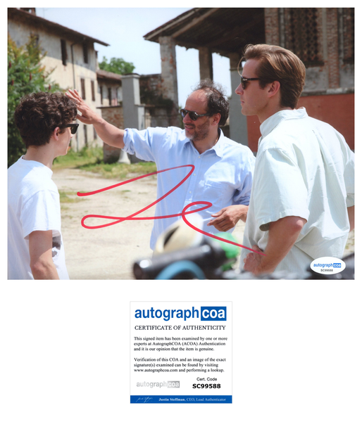 Luca Guadagnino Call Me By Your Name Signed Autograph 8x10 Photo ACOA