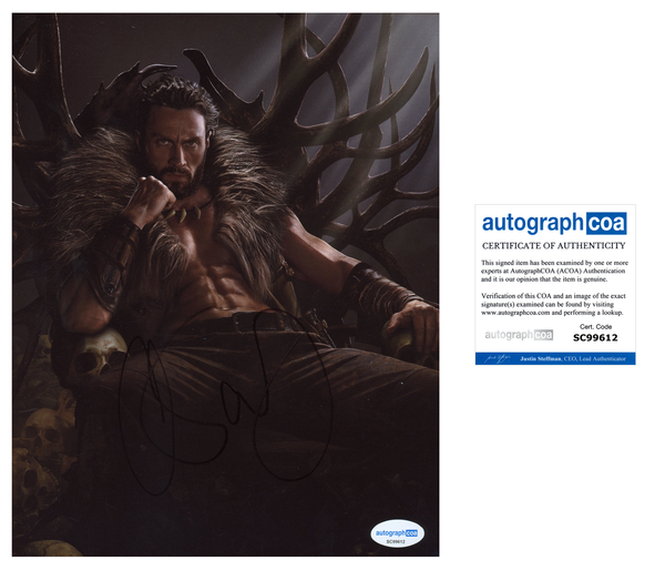 Aaron Taylor Johnson Kraven Signed Autograph 8x10 Photo ACOA