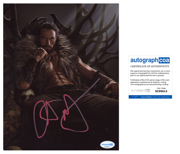 Aaron Taylor Johnson Kraven Signed Autograph 8x10 Photo ACOA