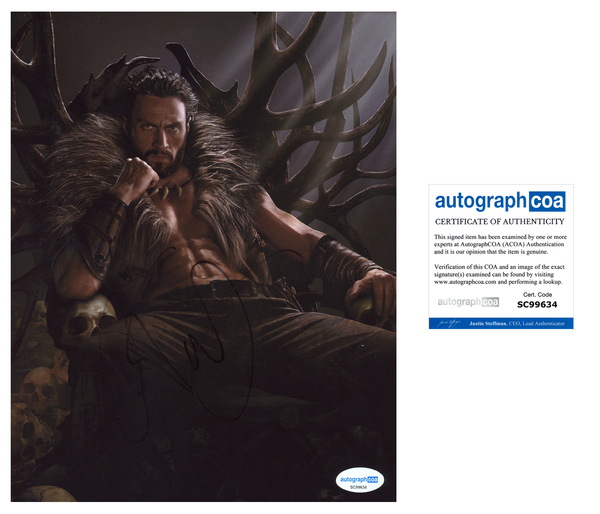 Aaron Taylor Johnson Kraven Signed Autograph 8x10 Photo ACOA