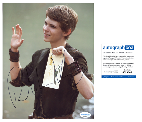 Robbie Kay Once Upon A Time Signed Autograph 8x10 Photo ACOA