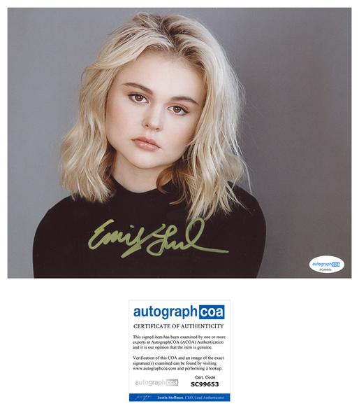 Emily Alyn Lind Sexy Signed Autograph 8x10 Photo ACOA