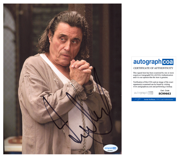 Ian McShane American Gods Signed Autograph 8x10 Photo ACOA