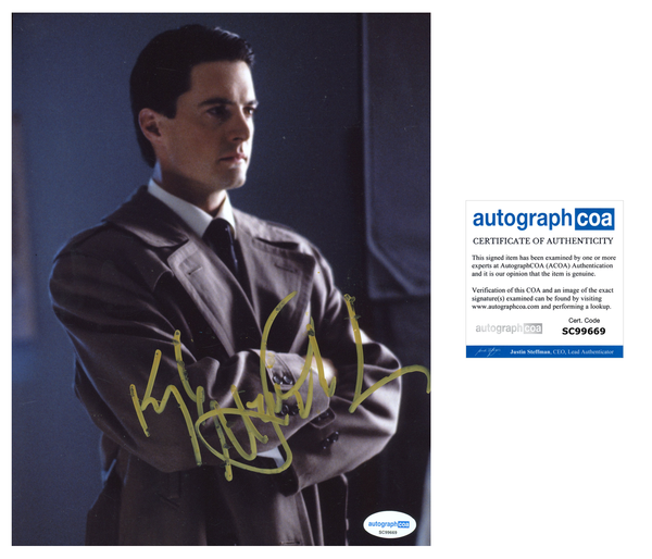 Kyle Maclachlan Twin Peaks Signed Autograph 8x10 Photo ACOA