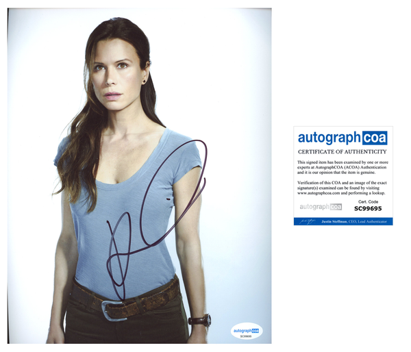 Rhona Mitra Sexy Signed Autograph 8x10 Photo ACOA