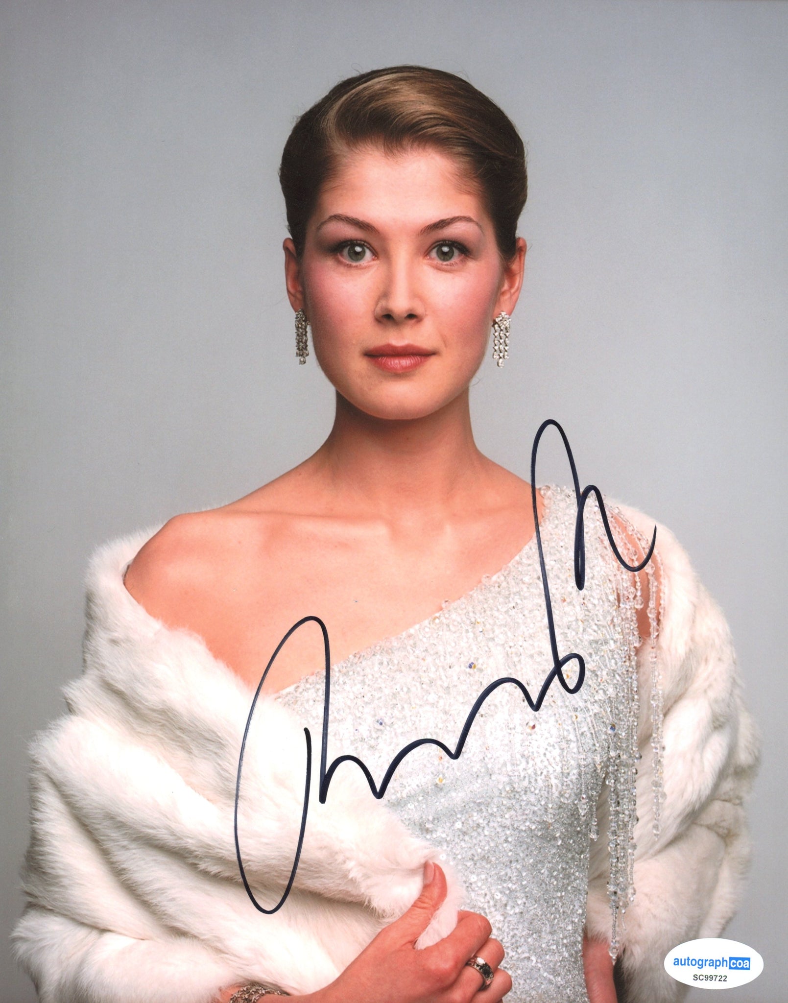 Rosamund Pike Bond Signed Autograph 8x10 Photo ACOA