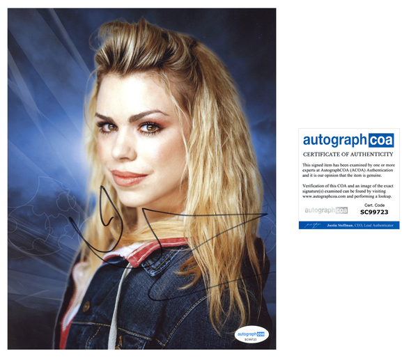 Billie Piper Doctor Who Signed Autograph 8x10 Photo ACOA