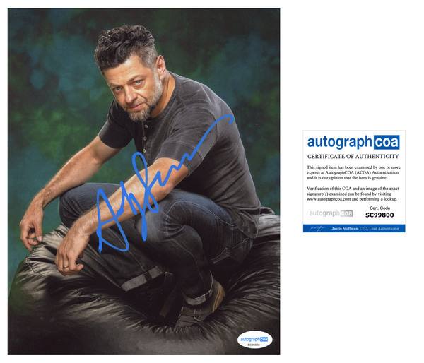 Andy Serkis Lord of the Rings Signed Autograph 8x10 Photo ACOA