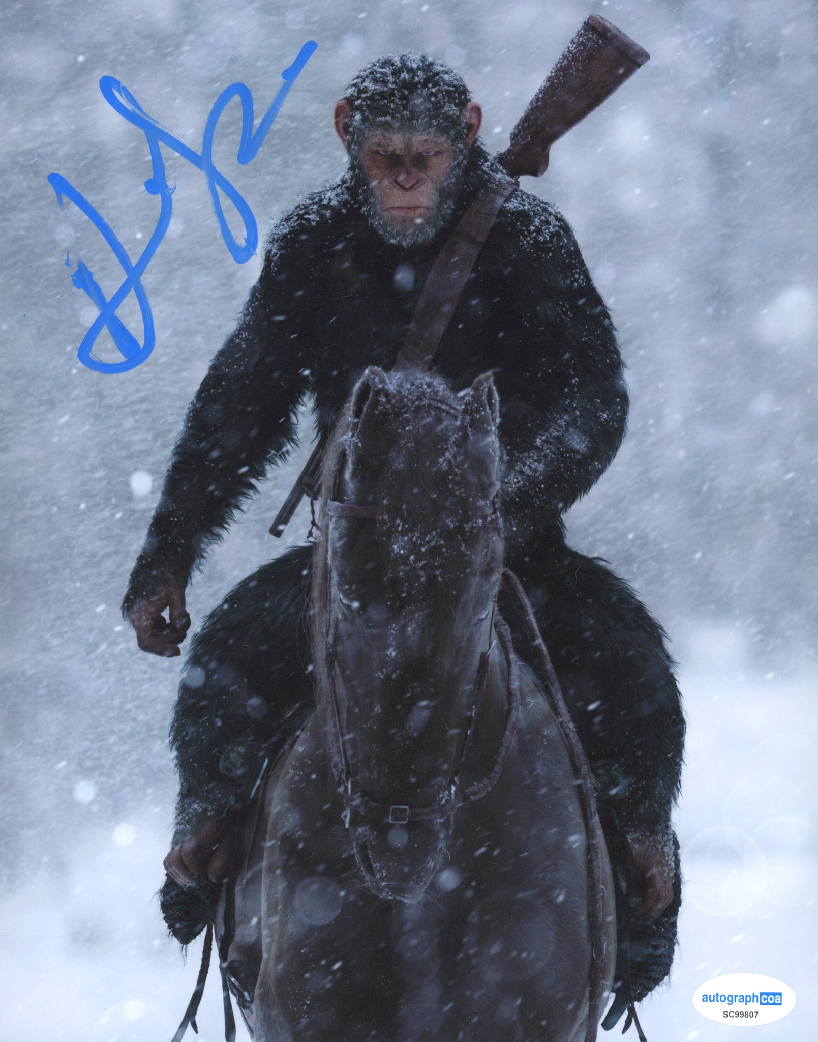 Andy Serkis Planet of the Apes Signed Autograph 8x10 Photo ACOA