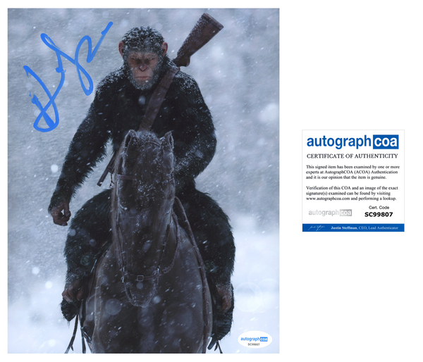 Andy Serkis Planet of the Apes Signed Autograph 8x10 Photo ACOA