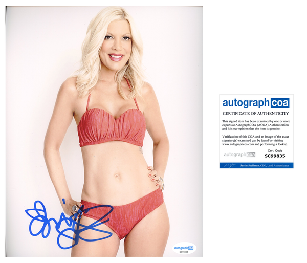 Tori Spelling 90210 Signed Autograph 8x10 Photo ACOA