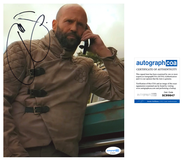 Jason Statham Beekeeper Signed Autograph 8x10 Photo ACOA