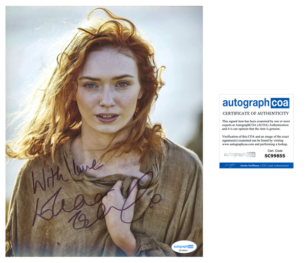 Eleanor Tomlinson Poldark Signed Autograph 8x10 Photo ACOA