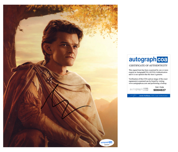 Robert Aramayo Rings of Power Signed Autograph 8x10 Photo ACOA