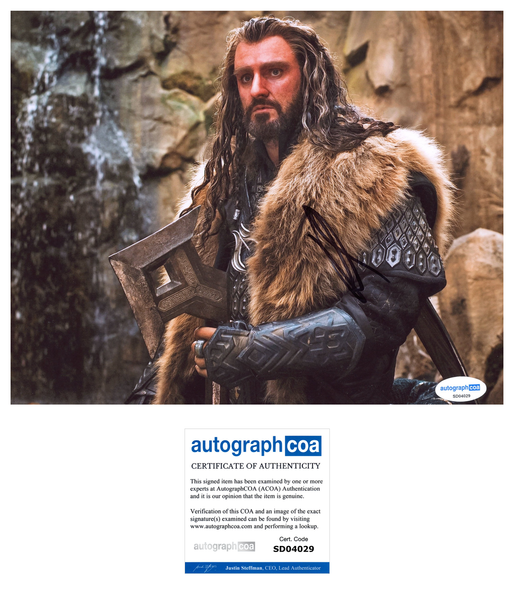 Richard Armitage The Hobbit Signed Autograph 8x10 Photo ACOA