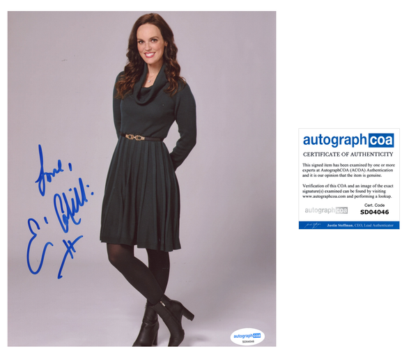 Erin Cahill Hallmark Signed Autograph 8x10 Photo ACOA