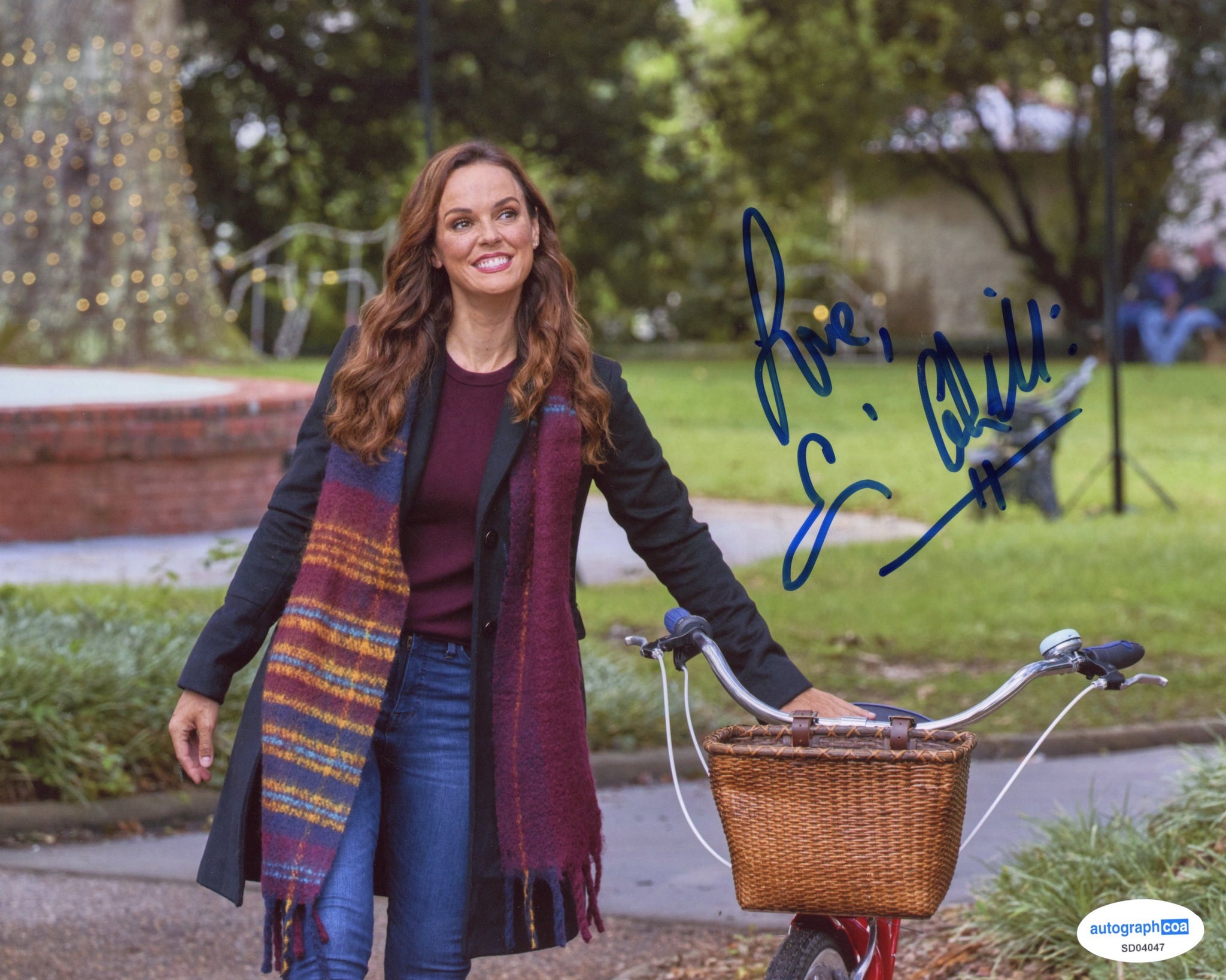 Erin Cahill Hallmark Signed Autograph 8x10 Photo ACOA