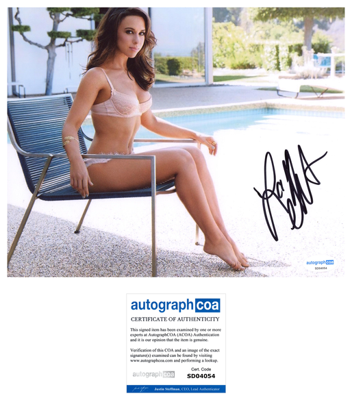 Lacey Chabert Sexy Signed Autograph 8x10 Photo ACOA