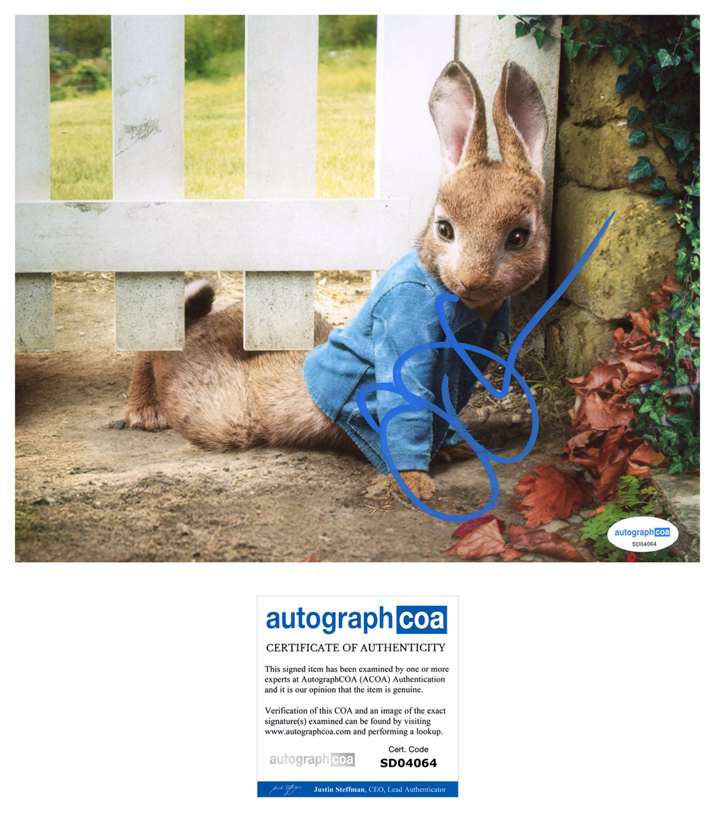 James Corden Peter Rabbit Signed Autograph 8x10 Photo ACOA | Outlaw ...