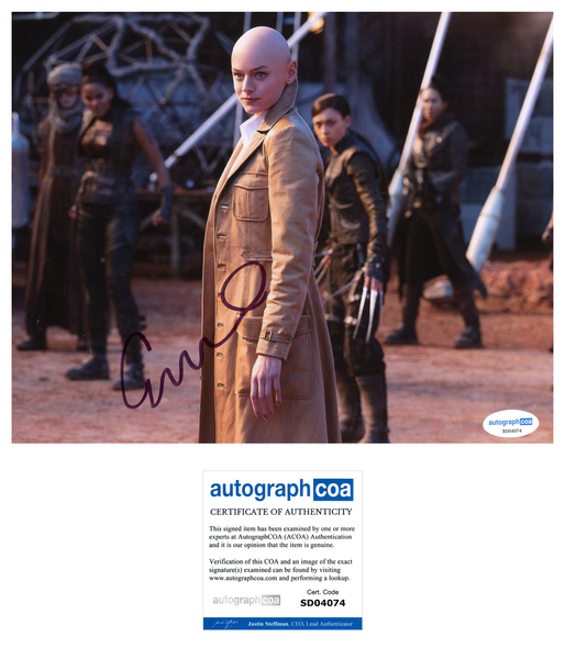 Emma Corrin Deadpool Signed Autograph 8x10 Photo ACOA