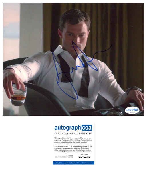 Jamie Dornan Fifty Shade Signed autograph 8x10 Photo ACOA