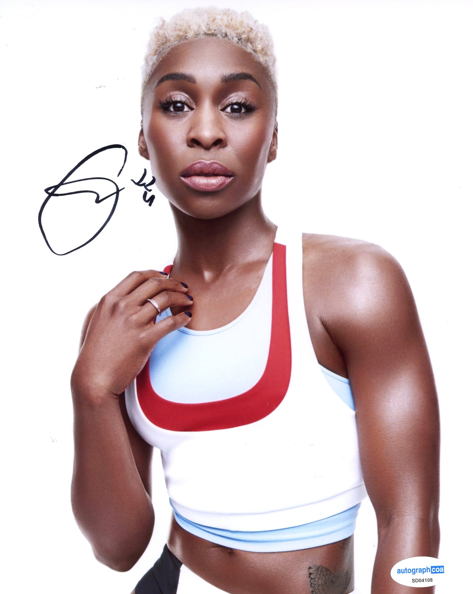 Cynthia Erivo Sexy Signed Autograph 8x10 Photo ACOA