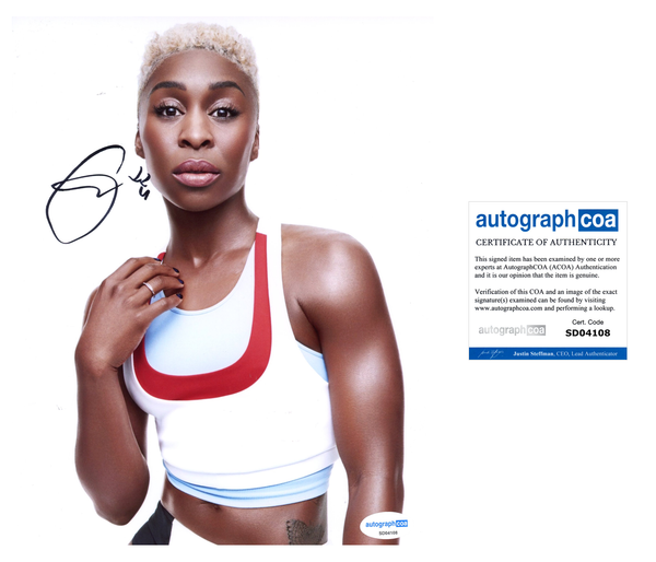 Cynthia Erivo Sexy Signed Autograph 8x10 Photo ACOA