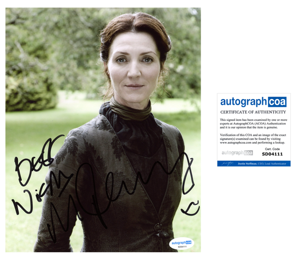 Michelle Fairley Game of Thrones Signed Autograph 8x10 Photo ACOA