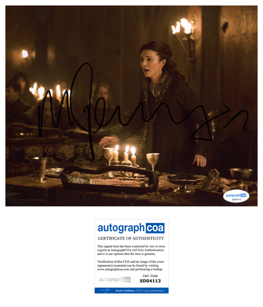 Michelle Fairley Game of Thrones Signed Autograph 8x10 Photo ACOA