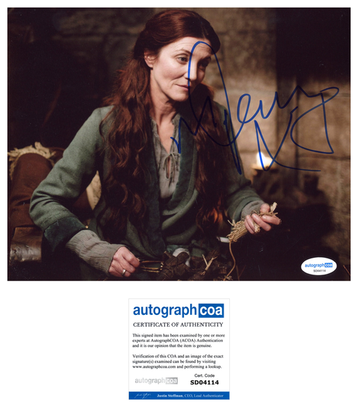 Michelle Fairley Game of Thrones Signed Autograph 8x10 Photo ACOA