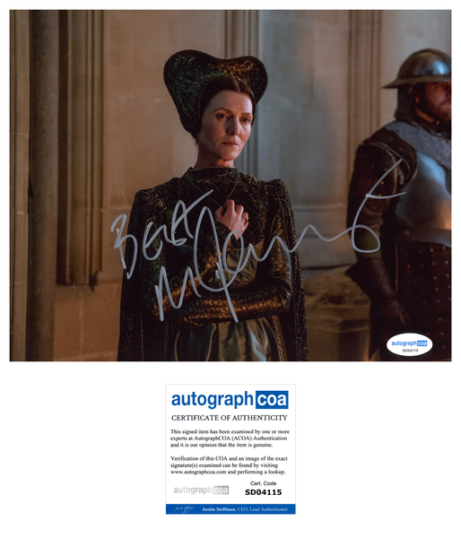 Michelle Fairley White Queen Signed Autograph 8x10 Photo ACOA