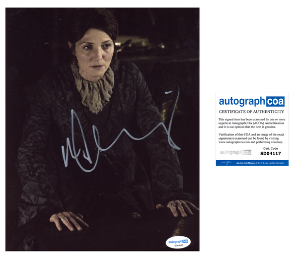 Michelle Fairley Game of Thrones Signed Autograph 8x10 Photo ACOA