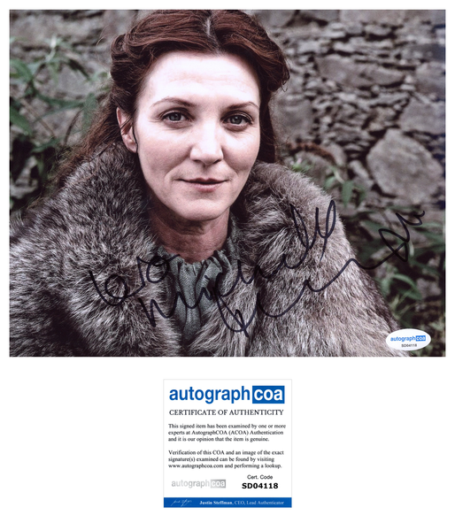 Michelle Fairley Game of Thrones Signed Autograph 8x10 Photo ACOA