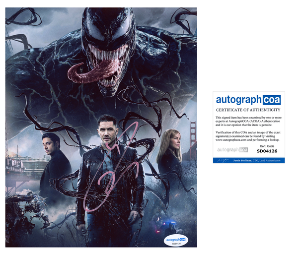 Tom Hardy Venom Signed Autograph 8x10 Photo ACOA