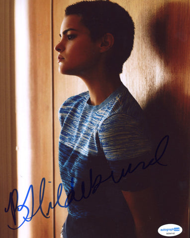 Brianna Hildebrand Deadpool Signed Autograph 8x10 Photo ACOA