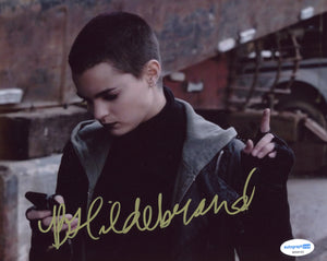 Brianna Hildebrand Deadpool Signed Autograph 8x10 Photo ACOA