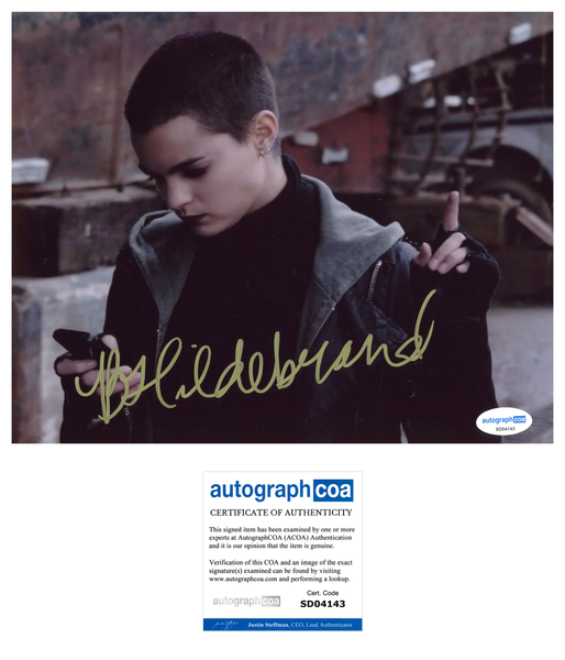 Brianna Hildebrand Deadpool Signed Autograph 8x10 Photo ACOA